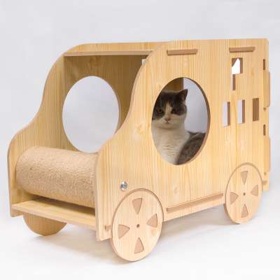 Durable Good Quality Wholesale Promotion Wooden Cat House Pet