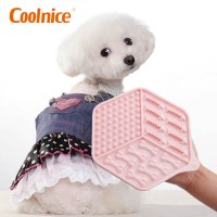 Durable Silicone Dog Lick Pad with Super Strong Suction Cup Distraction Dog lick Mat for Pet Bathing and Grooming